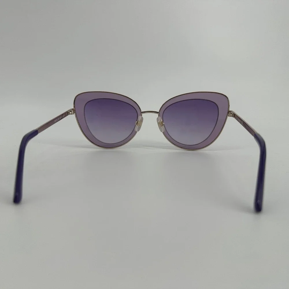 Swarovski SW 144 72Z Rose Gold Aviator Sunglasses Wmen Crystal Detail Frame 51mm